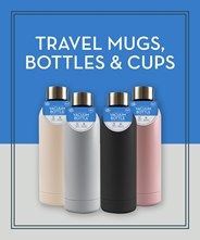 Travel Mugs, Bottles & Cups